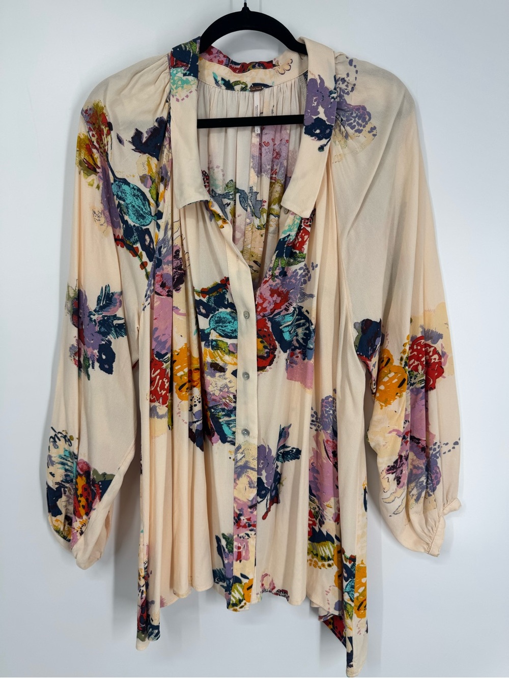 Free People Meadow Lark Shirt Blouse Size S - Picture 4 of 13